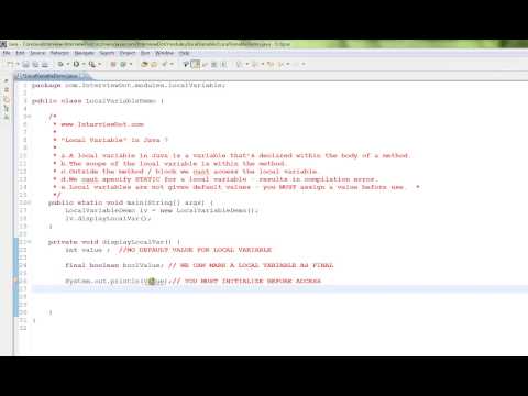 TAMIL LOCAL VARIABLE IN JAVA DEMO
