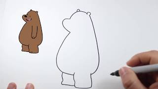 رسم شهاب   كرتون الدببة الثلاثة    cartoon network