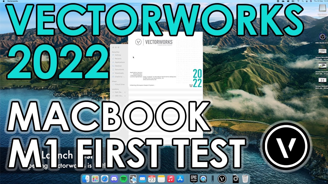 Vectorworks 2022 NATIVE Macbook M1 FIRST TEST (4K)