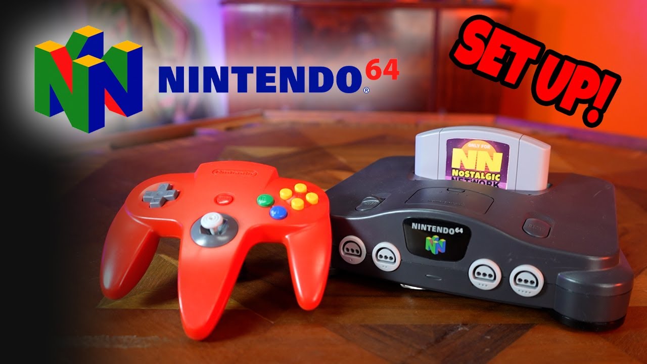 N64 Console Set Up How To  Nostalgic Video Games Nintendo 64 Walkthrough 