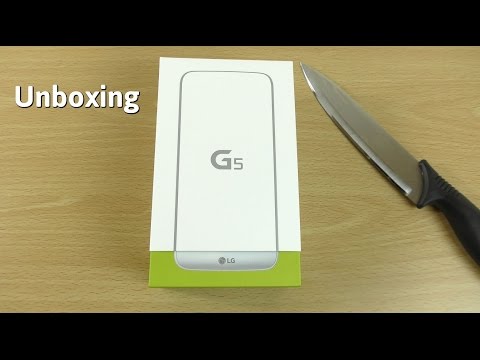 LG G5 Silver Unboxing 4K