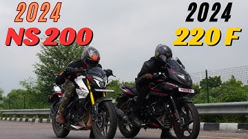 2024 Pulsar 220F {BS7}  vs Pulsar NS200 {BS7} Drag Race