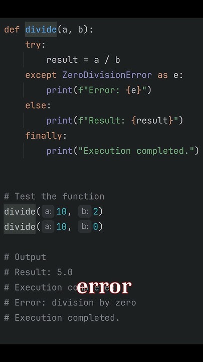 Python Trick: Using try...except with else and finally - YouTube