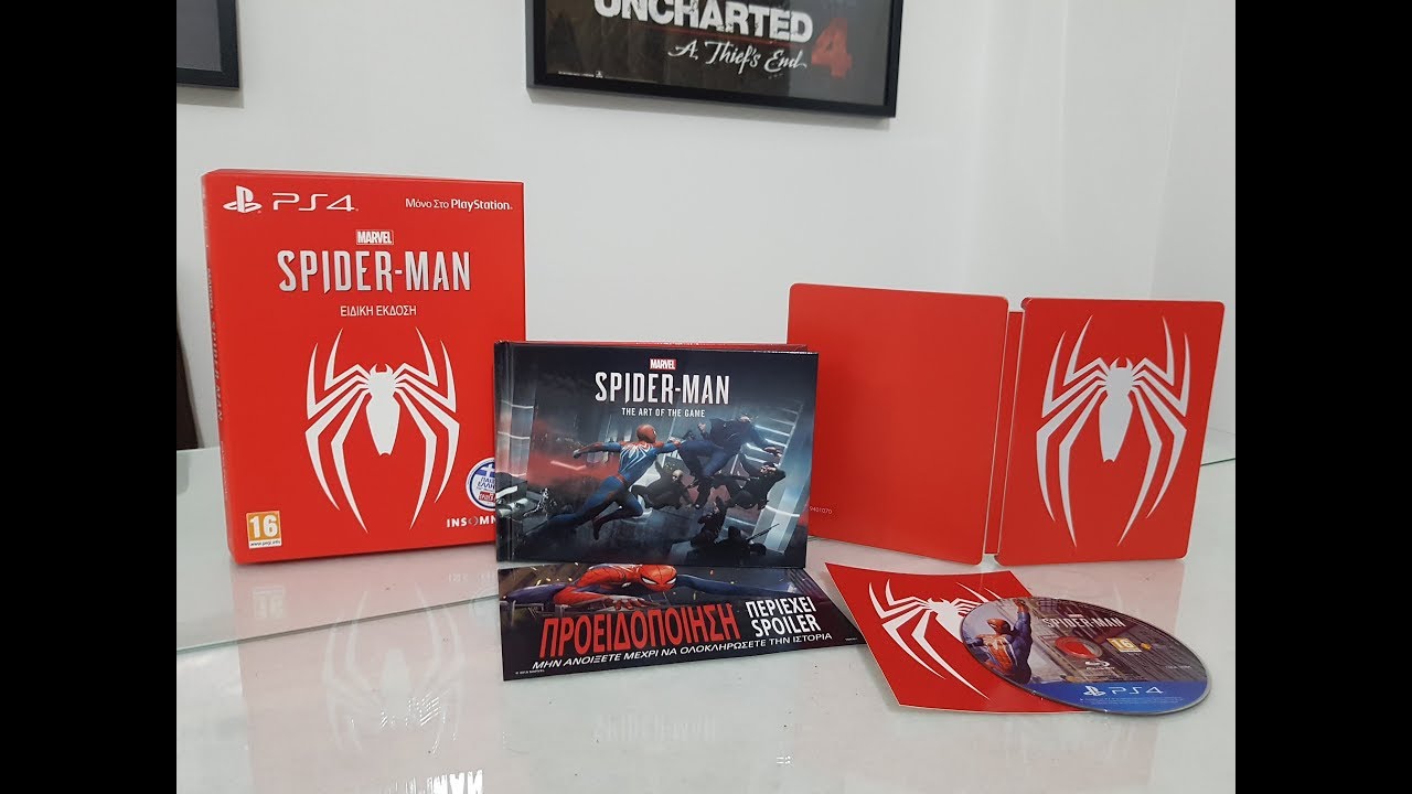 guld arabisk Formuler Spiderman Special Edition Ps4 unboxing - YouTube