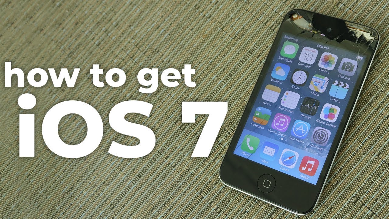 How To Update Ipod Touch 4 To Ios 7