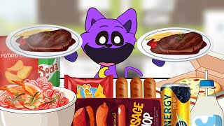 Convenience Store Purple Food Mukbang - Catnap | POPPY PLAYTIME CHAPTER 3 Animation | ASMR