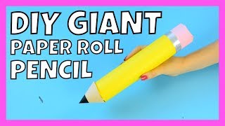 DIY Paper Roll Pencil Craft - Back to School paper craft for kids