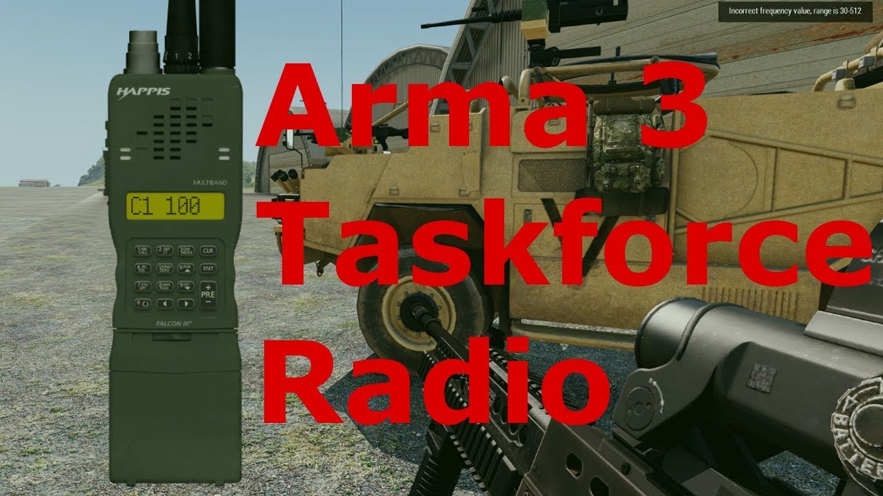 how to set up task force radio arma 3