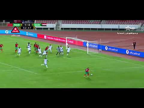 هدف الياس الشعير | هدف المغرب الثاني | اهداف مباراة المغرب والسودان
