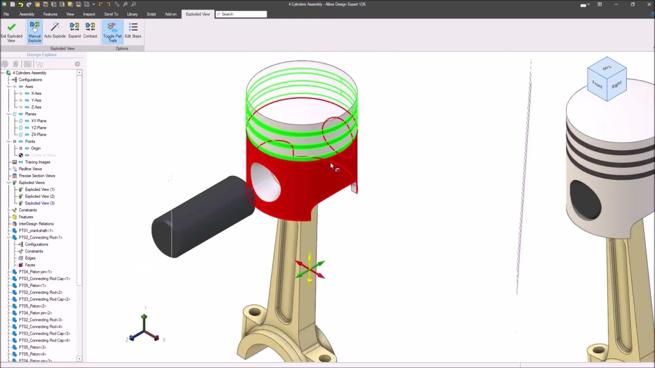 How to creaste Exploded View and BOM by Alibre design