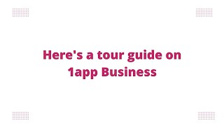 1app Business User's Guide screenshot 2