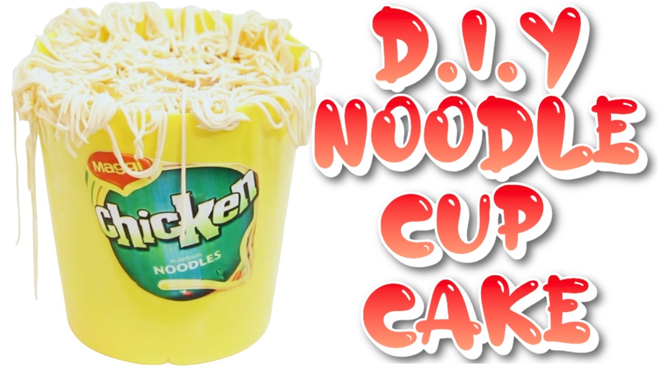 HOW TO MAKE A CHOCOLATE NOODLE CUP CAKE!