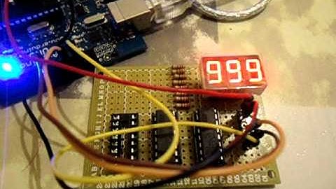Arduino SPI 7-segment 3-digit similar digits.AVI