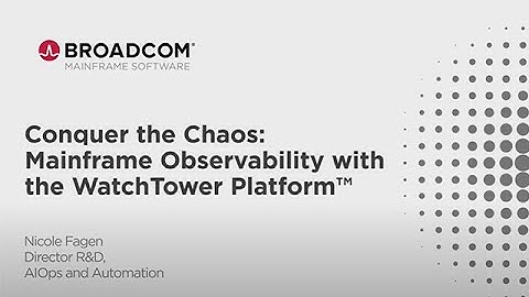 Mainframe Observability with the WatchTower Platform™