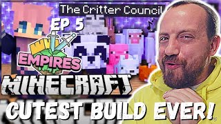 CUTEST BUILD EVER! LDShadowLady The Critter Council | Ep. 5 | Minecraft Empires S2 1.19 (REACTION!)