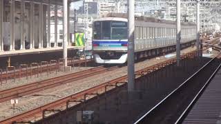 東京メトロ東西線　原木中山駅　快速列車　高速通過（上り、下り2連発！）