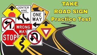 Take a Road Signs  Practice permit Test/Drivers license/DMV 2020