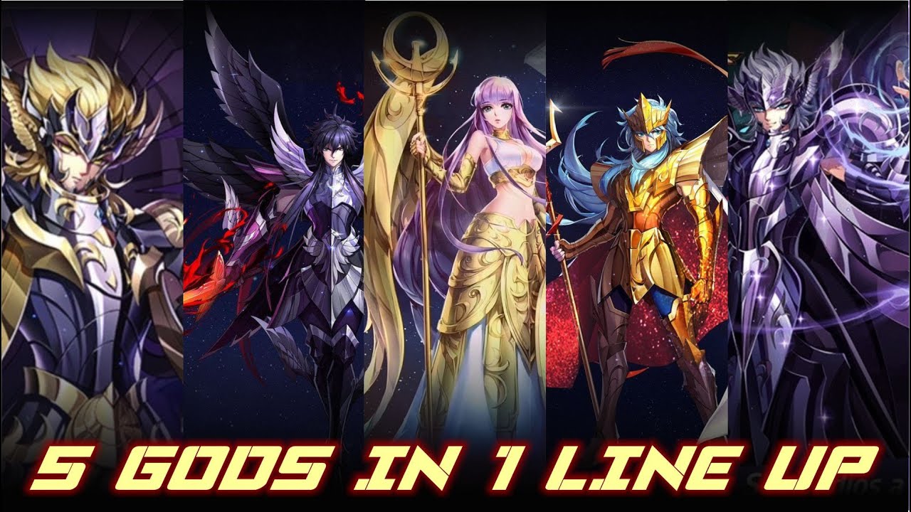 Saint Seiya Awakening 5 GOD'S IN 1 LINE UP!! LET'S TRY THIS COMBO YouTube Saint Seiya Awakening 5 GOD'S IN 1 LINE UP!! LET'S TRY THIS COMBO YouTube