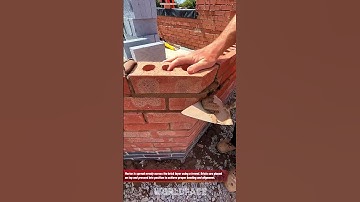 Perfect Bricklaying Technique | Mortar Spreading for Strong Walls