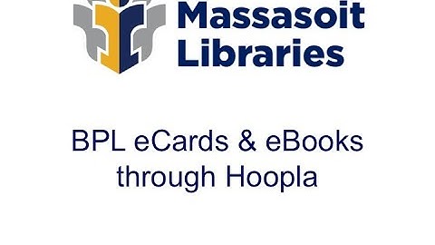Boston Public Library eCards and eBooks Through Hoopla