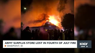 Army surplus store lost in 4th of July fire