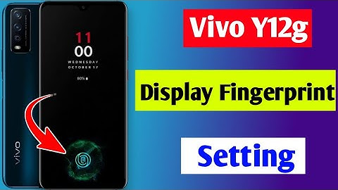 Vivo y12g in display fingerprint setting/Vivo y12g me display fingerprint lock Kaise lagae/vivo y12g