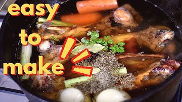 The EASIEST venison stock