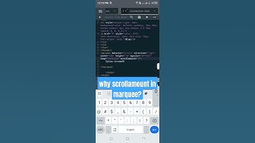 scrollamount in marquee #coding #htmltutorial