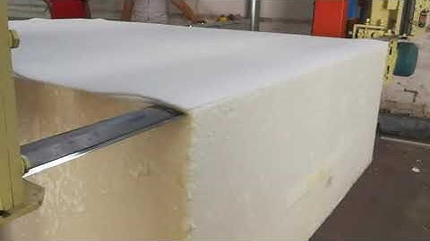 horizontal foam cutting machine
