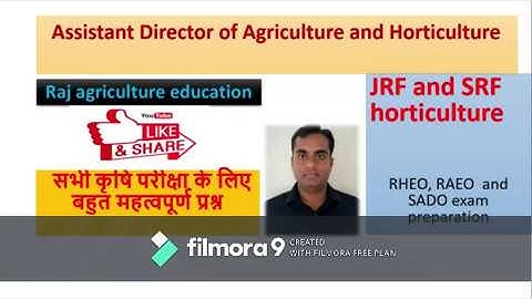 classes JRF, SRF Horticutlture  | Assistant Director of Horticulture #ada #adhhorticulture