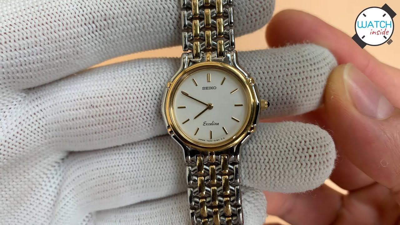 SEIKO Exceline 7320-2160 7320-0410 Watch Inside & Battery Replacement -  YouTube