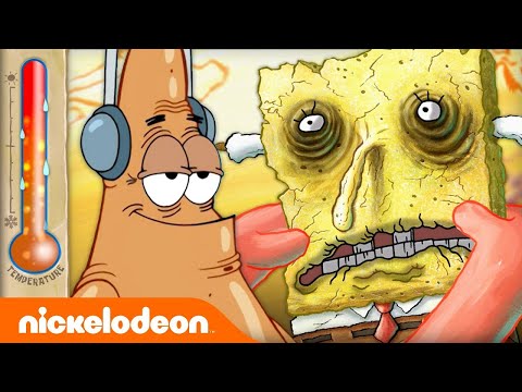 Bikini Bottom's Most EXTREME Temperatures Ever | SpongeBob | Nickelodeon Cartoon Universe