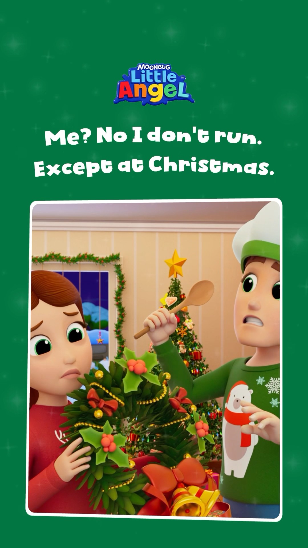 Me? I don’t run around… Just for Christmas #merrychristmas #christmas #babyjohn