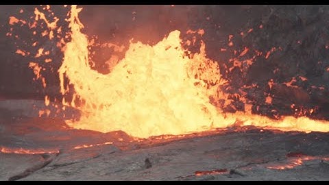 Water thrown into lava lake creates explosive results