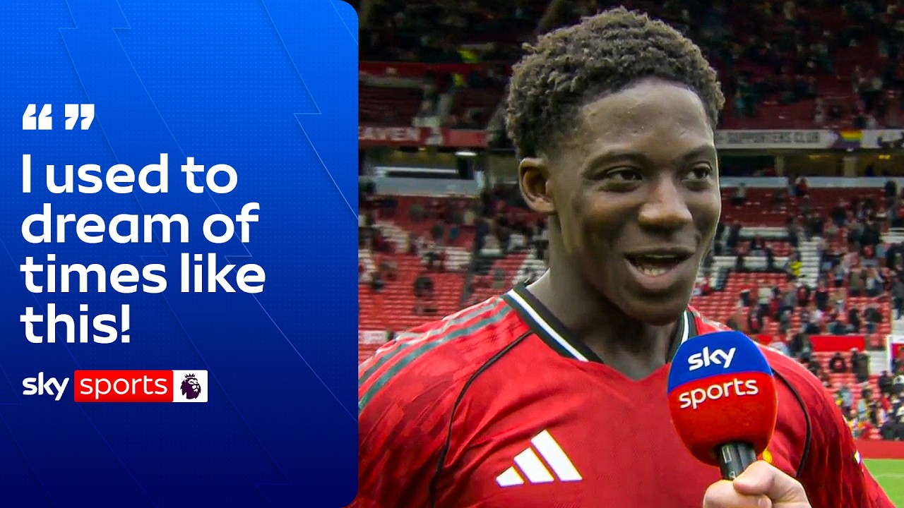 Kobbie Mainoo FULL post-match interview after scoring winner against Liverpool! 🌟