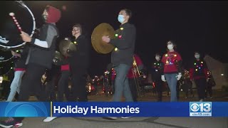 Antelope High School Marching Band Spreading Holiday Cheer