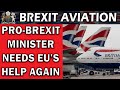 UK Brexit Minister Wants EU to Help With Aviation Now