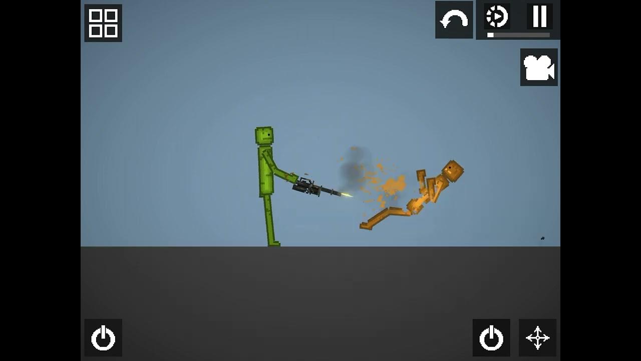 Melon killing pumpkin in slo mo (melon playground) YouTube