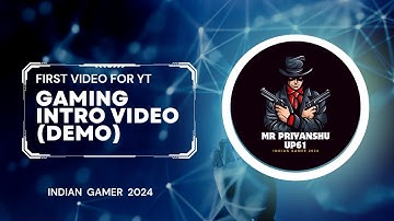 first intro video on youtube | intro video for gaming channel | gaming intro template |2024🎮