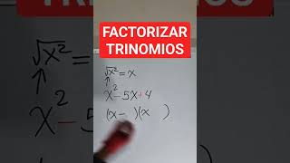 ⚠️FACTORIZAR un TRINOMIO ( MUY FACIL)