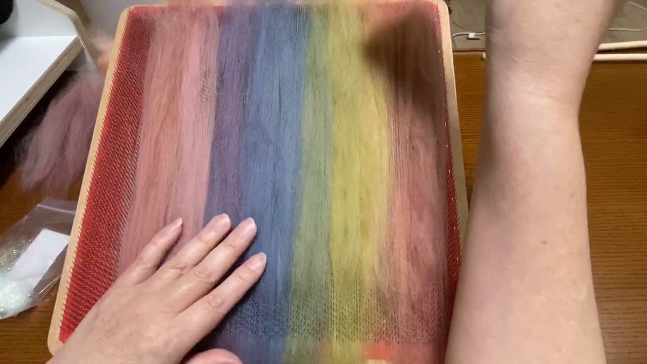 ブレンディングボードでしぶ～いグラデーションを作ってみる（手紡ぎの