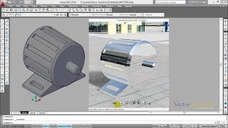 3D Motor in AutoCAD with RENDERING