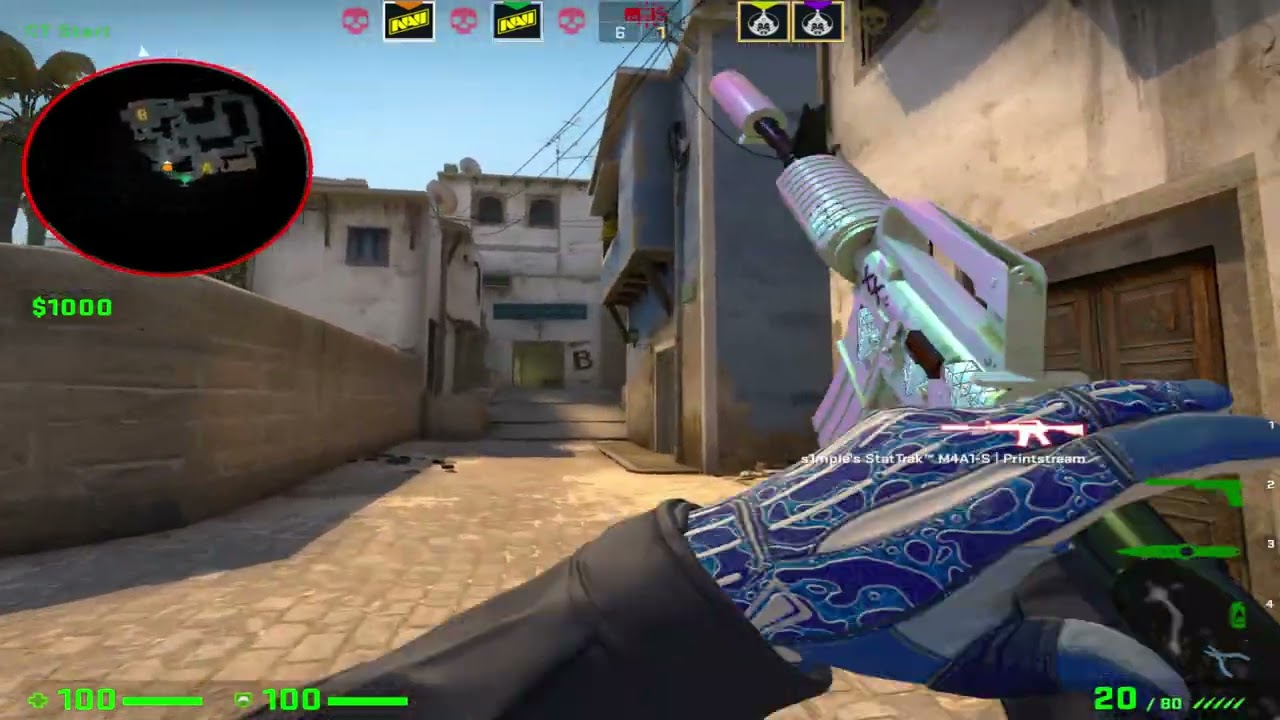 CSGO POV NAVI electronic (24/16) vs TheMongolz (mirage) @ IEM Rio 2023