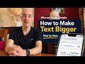 How to Make Text Bigger on iPhone (Step by Step).