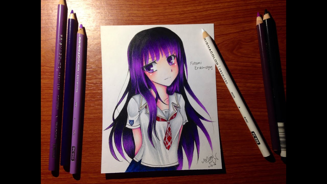 How to Color Anime Eyes and Skin using Colored Pencils  Eru Chitanda   Anime eyes Anime Youtube art