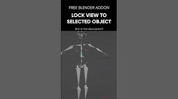 Free Blender addon - Lock View to Selected Object