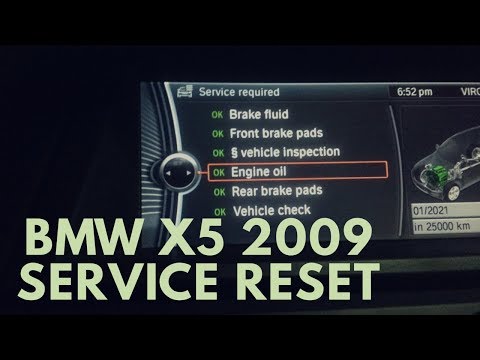BMW X5 2009 SERVICE LIGHT RESET