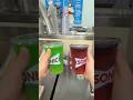 Green apple 🍏 bubble slush and cherry 🍒 bubble slush 😛 #foryou #satisfying #asmr #pov #fastfood