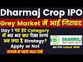 Dharmaj Crop IPO Day 1  Dharmaj Crop IPO Latest GMP Today  Dharmaj Crop Guard IPO Apply or Not