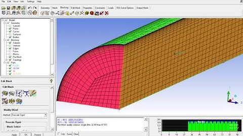 Hexa meshing of quarter pipe | ICEMCFD | Full tutorial